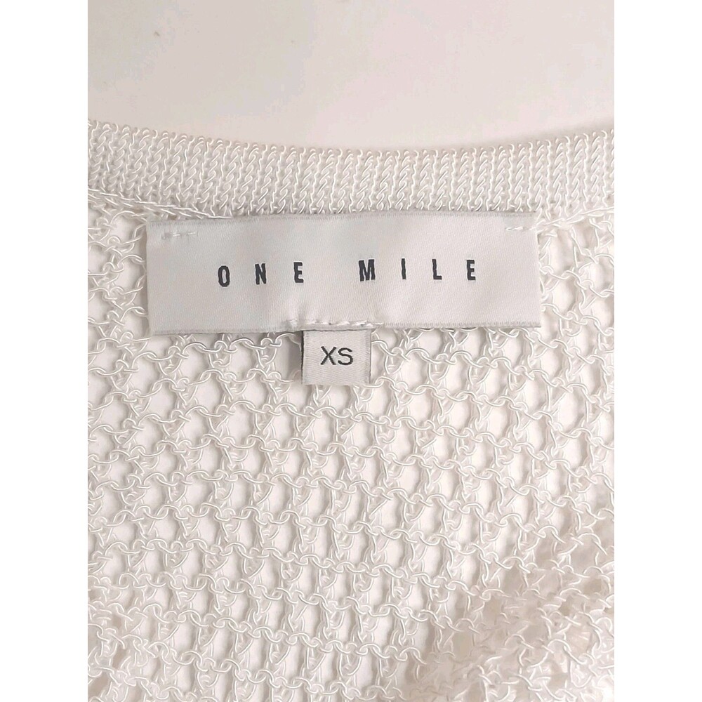 One Mile Savannah Maxi Dress XS White/ Ivory Crochet Cover-Up Scoop Back $209 - Picture 9 of 16